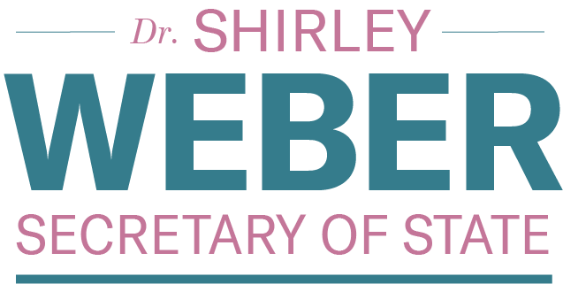 Dr. Shirley N. Weber Secretary of State Logo