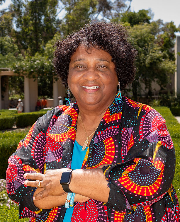 Portrait of Dr. Shirley Weber outdoors